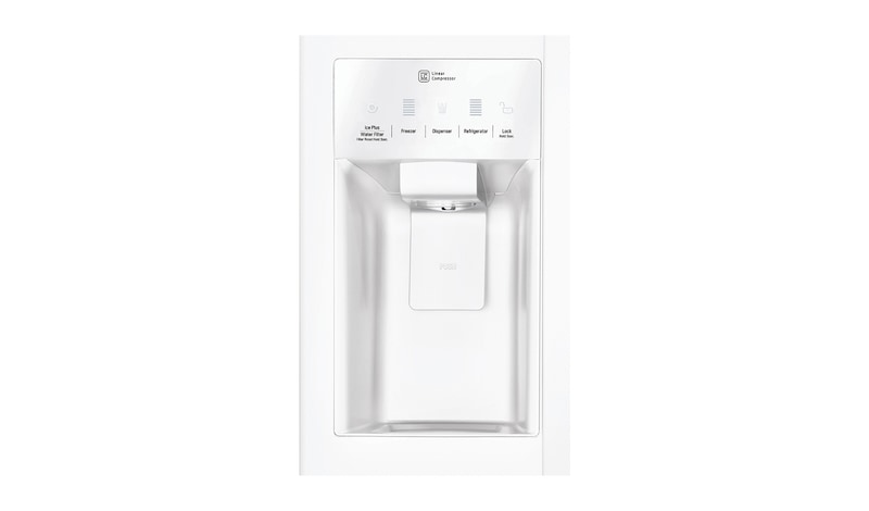 LG 33 PO, 22 PI 3 RÉFRIGÉRATEUR CÔTE-À-CÔTE AVEC DISTRIBUTEUR DE GLAÇONS ET D'EAU, LSXS22423W